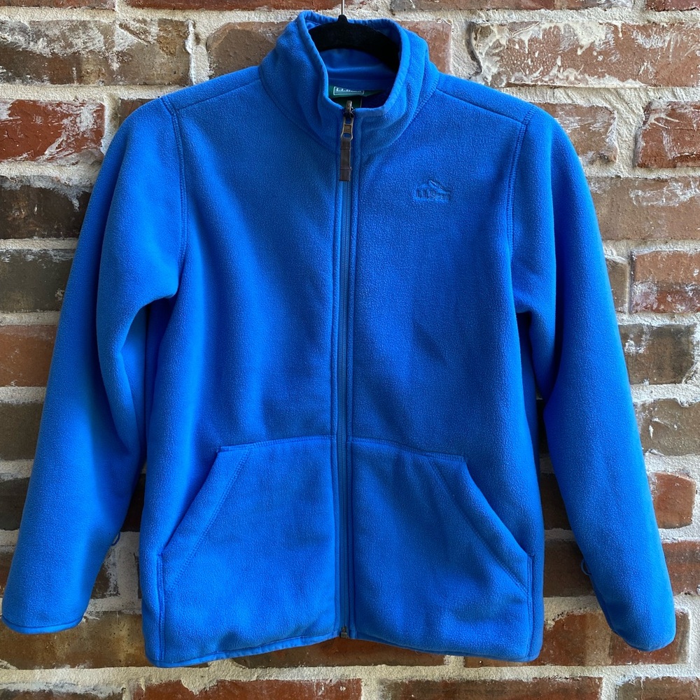 L.L. Bean Kids Blue Full-Zip Fleece Jacket
